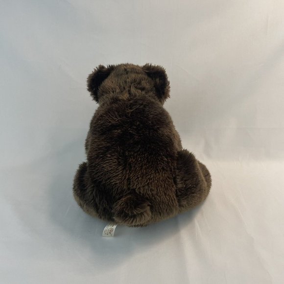DanDee Collectors Choice Brown Bear 13" Plush Stuffed Toy Faux Leather Nose - Picture 3 of 7